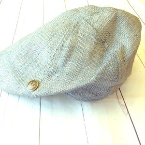 Goorin Bros Straw News Boy Hat in Pale Blue